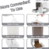 Dog Feeder Cat Water Dispenser Automatic Cat Feeder and Cat Water Dispenser Gravity Cat Feeder Food Storage Dispenser Container - Image 9