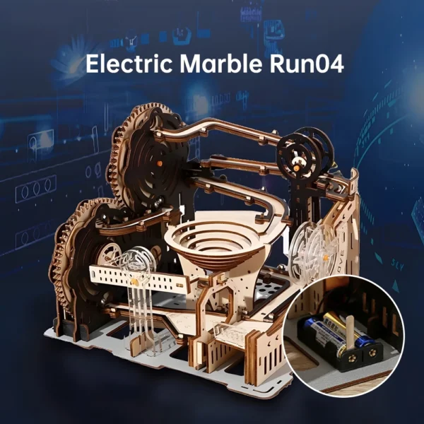 wooden 3d puzzle DIY Building blocks Kit Montessori Educational Toys Best marble run board games for adults giftly For Kids - Image 11