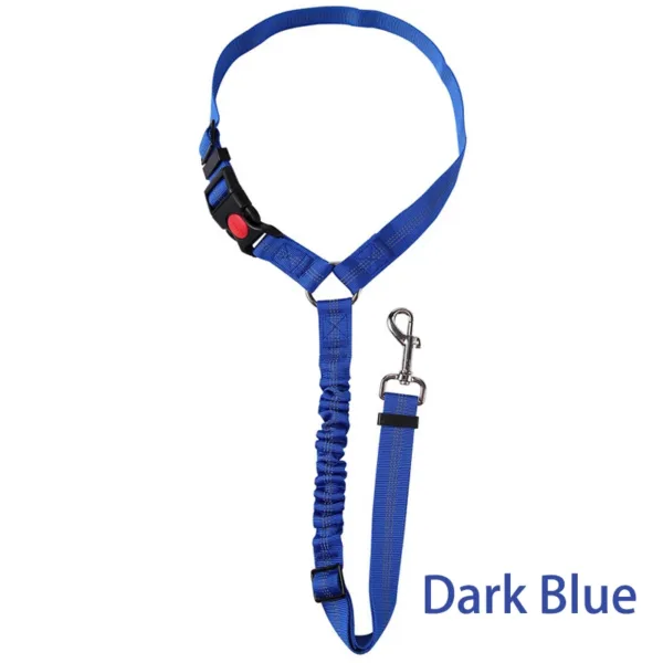 New Solid Two-in-one Dog Harness Leash Pet Car Seat Belt BackSeat Safety Belt Adjustable for Kitten Dogs Collar Pet Accessories - Image 19