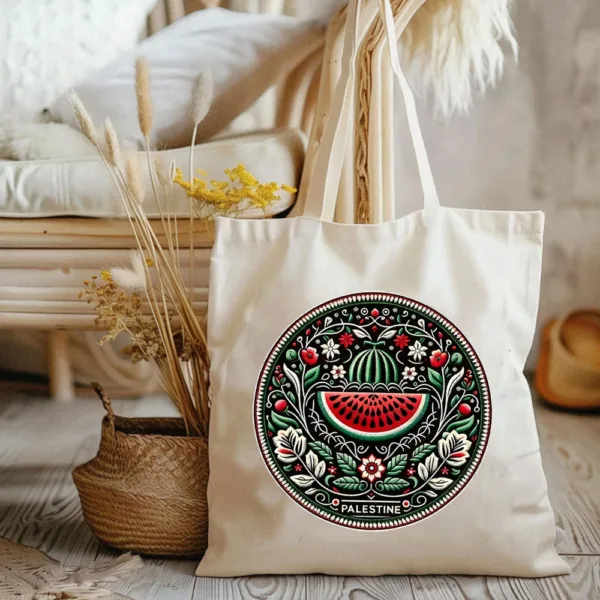 Watermelon Print Tote Bag - Image 2