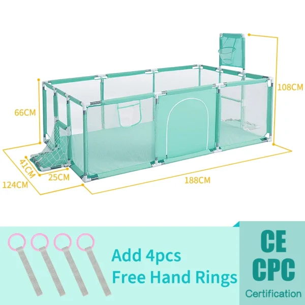 PANGDUBE Baby Playpen for Children Baby Playground for 6 months~6 Years Old Kids Baby Activity Fence Baby Games Park - Image 4