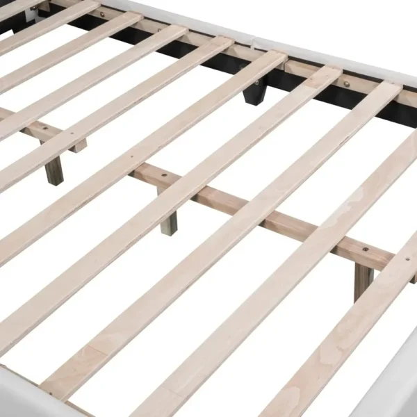 Children bed. With rabbit headboard, with Flat noodles support, baby bed frame, children's bedroom, white, children's bed