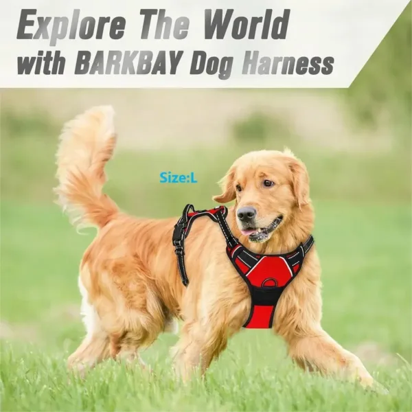 Dog Harness No Pull Reflective Dog Harness Vest with Easy Control Handle For Small Large Dogs Outdoor walking Training Supplies - Image 12