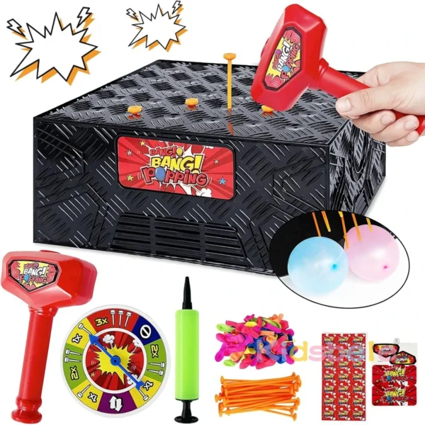 Wack a Balloon Game Blast Box Balloon Game Desktop Board Games for Family Party - Image 2