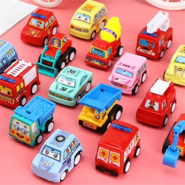 Mini Tractor Car Toy Pull Back Car Children's Toys Engineering Vehicle Fire Truck Kids Inertia Cars Diecasts Toy Children Gifts - Image 7