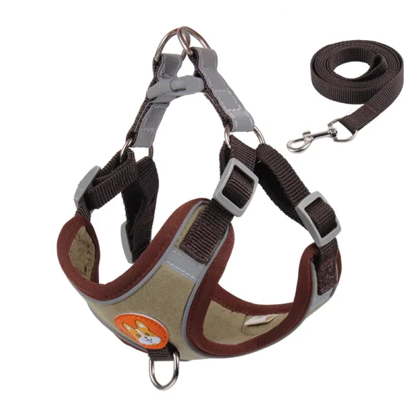 No Pull Pet Dog Harness and Leash Set Adjustable Puppy Cat Harness Vest Reflective Walking Lead Leash For Small Dogs Chihuahua - Image 4
