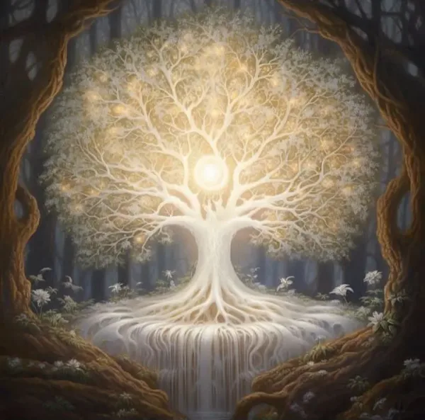 Fantasy White Tree Of Life Poster Prints For Living Room Home Decor Abstract Mythic Life Tree Canvas Painting Wall Art Aesthetic - Image 7