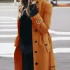 Wool Blend Women's Coat Outerwears Winter Warm Female Jackets Single Breasted Turn-down Collar Long Women's Clothes - Image 10