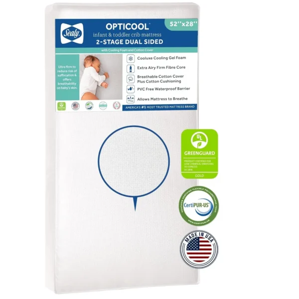 Premium Dual Firm Waterproof Baby Crib Mattress & Toddler Bed Mattress, Hypoallergenic Breathable Baby Mattress, Sustainable Coo - Image 4