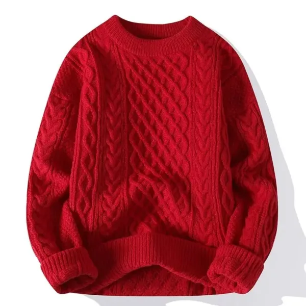 Men Korean Fashion Sweater Autumn Winter Warm Knitwear Pullovers Loose Casual Sweatshirts Knitted Jumper Streetwear Male Clothes - Image 6