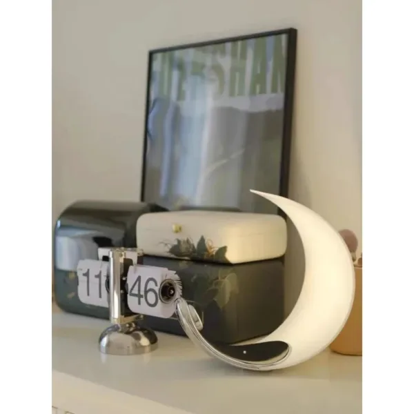 Simple and Modern Nordic Designer Creative Moon Reading Table Lamp Bedroom Study Bedside Decoration Atmosphere LED Night Light - Image 6