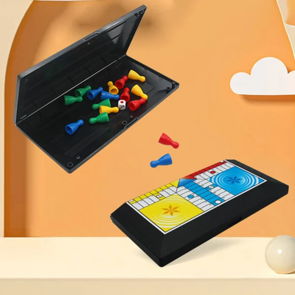 Ludo Game Set Strategy Game Parent Child Interaction with Foldable Board Travel Family Game for Teens Kids Children Party Toy - Image 6