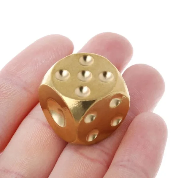 6PCS Metal Game Dice Stress Relief Reduce Anxiety Toys Bar KTV Drinking Party Games For Adults And Family Fun Ideas Gifts - Image 2
