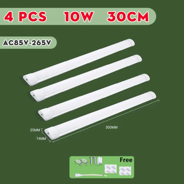 LED Kitchen Cabinet Lamps 220V 110V Led Lights Strip Lighting Fixture 10W 20W 30/50CM For Bedroom Closet Kitchen Lamp Tube Bar - Image 12