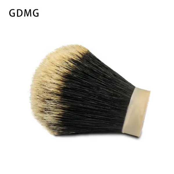 GDMG brush- Shaving Brush Knot Bulb Shape Black and White Warriors Boar Bristle Hair Knot Men's Beard Care Tools - Image 3