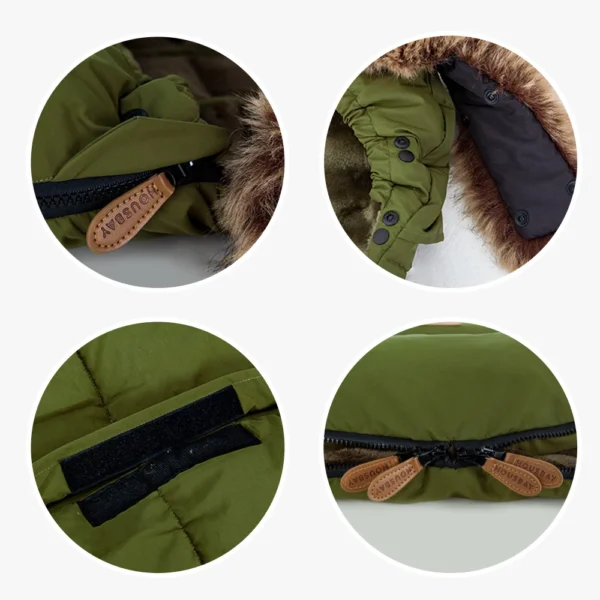 Baby Stroller Footmuff 0-36Months Newborn Baby Envelope For Discharge Removable Size Universal Pram Sack Windproof Accessories - Image 4