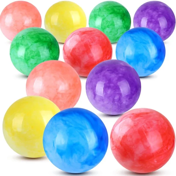 Marbleized Bouncy Balls Size 12inch Inflatable Toys For Kids Party Carnival Park Beach Playground Backyard Indoor Outdoor Games - Image 3