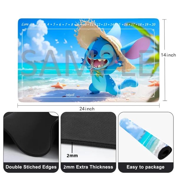 Lorcana Playmat Free Storage Bag Size 24X14IN Trading Card Game Protective Mats Scratch-Resistant Durable Mouse Pad 14 - Image 18