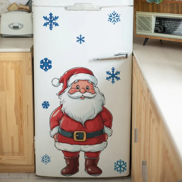 Painted Santa Claus Wall Stickers For New Year Christmas Decoration Mural Fridge Beautify Room Home Decor Self-adhesive Decals - Image 6