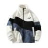 Hip Hop Winter Fleece Fluffy Jacket Streetwear Harajuku Fuzzy Zipper Coat Men Autumn Solid Color Men Lamb Fleece Winter Jackets - Image 6
