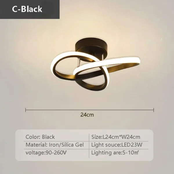Modern LED Ceiling Light Corridor Lighting Fixture Minimalist Line Lamps Aisle Entryway Staircase Corner Indoor Decor Led Lustre - Image 5