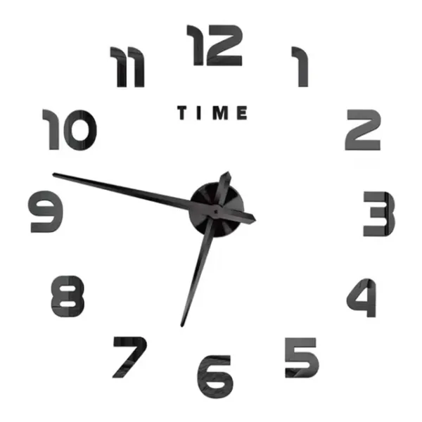 Fashion Modern Design Large Wall Clock 3D DIY Quartz Clocks Watches Acrylic Mirror Stickers Living Room Home Decor Horloge - Image 2