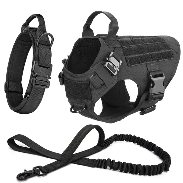 Large Dog Harness And Leash Set Pet German Shepherd Malinois Training Walking Vest Dog Harness And Collar For Medium Large Dogs - Image 2