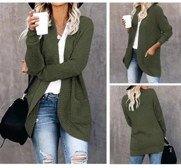 Autumn Long Coat Women Jumper Pull Femme Loose Knitted Ladies Outerwear Ropa Mujer Fashion Cardigan Jacket Sweater Woman Clothes - Image 2