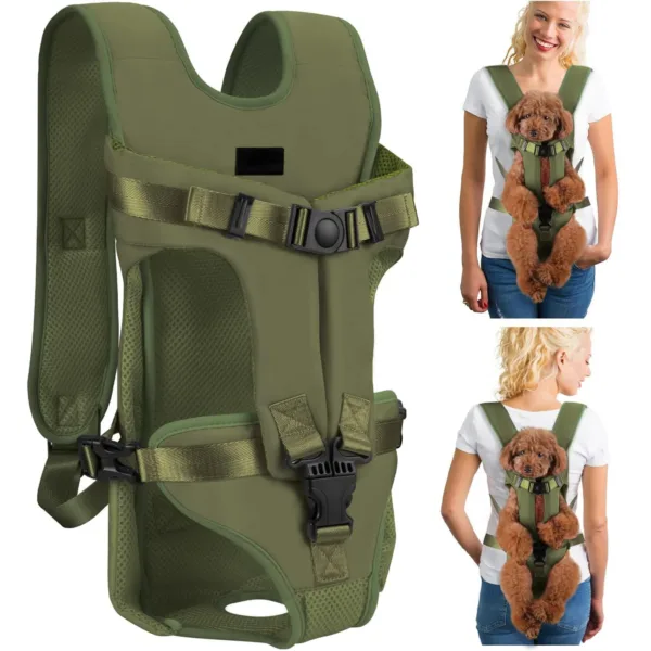 Pet Front Carrier Backpacks Ajustable Hands Free Dog Backpack For Small Mediun Dogs Breathable Cats Outdoor Travel Carrier Bags - Image 5