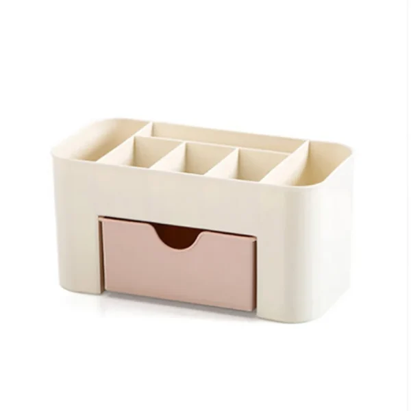 Double Layer Plastic Makeup Organizers Storage Box Cosmetic Drawers Jewelry Display Box Case Desktop Container Boxes Organizer - Image 2