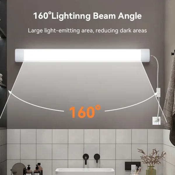 LED Kitchen Cabinet Lamps 220V 110V Led Lights Strip Lighting Fixture 10W 20W 30/50CM For Bedroom Closet Kitchen Lamp Tube Bar - Image 19