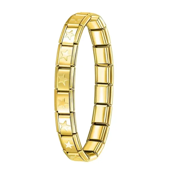 Italian Elastic Charm Bracelet (G207 Gold)