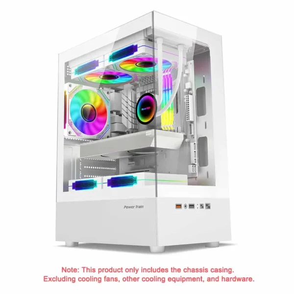 Power Train Illusionary Realm Desktop Computer Case Seaview Room Side Transparent M-ATX/ITX Chassis Support 240 Water Cooler - Image 3