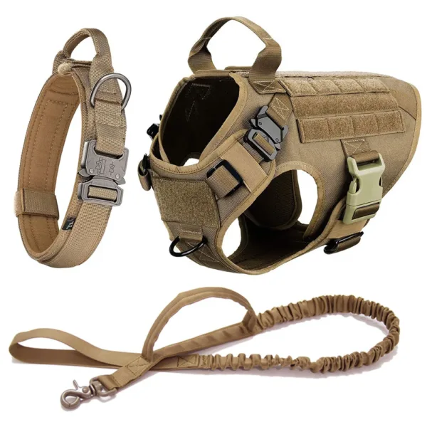 Large Dog Harness And Leash Set Pet German Shepherd Malinois Training Walking Vest Dog Harness And Collar For Medium Large Dogs - Image 9