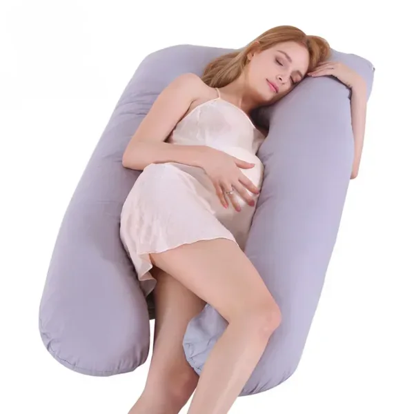 U-shaped Pregnancy Pillow Pure Cotton Lumbar Support Backrest Pillow Cushion for Pregnant Women Multi-function Full Body Pillow - Image 14