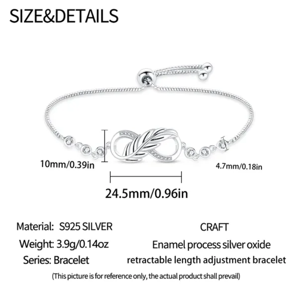 Pandora Feather Charm Bracelet - Image 9