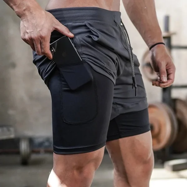 Camo Running Shorts Men Gym Sports Shorts 2 In 1 Quick Dry Workout Training Gym Fitness Jogging Short Pants Summer Men Shorts - Image 8