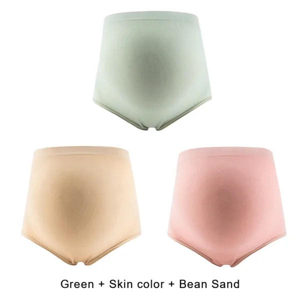 3PCS/set females Maternity Panties Women's High Waist Full Belly support Panties Comfortable Breathable Pregnancy Panties L-XL - Image 4