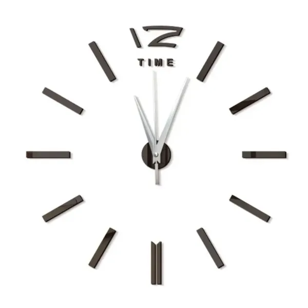 DIY Wall Clock for Home Office 60cm Frameless Modern 3D Wall Clock Mirror Stickers Hotel Room Design School Decoration Decor - Image 7