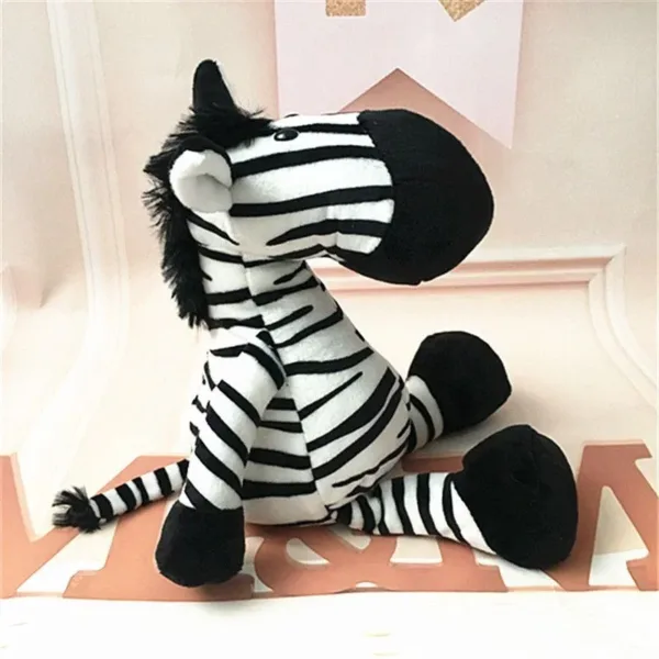 25CM Kawaii Jungle Animal Plush Toys Forest Animal Plush Dog Zebra Elephant Lion Fox Giraffe Children's Toys Doll Birthday Gift - Image 10