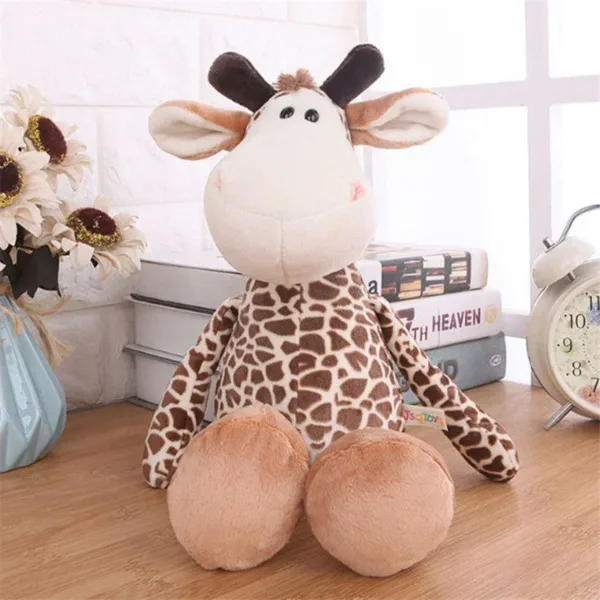 25CM Kawaii Jungle Animal Plush Toys Forest Animal Plush Dog Zebra Elephant Lion Fox Giraffe Children's Toys Doll Birthday Gift - Image 15