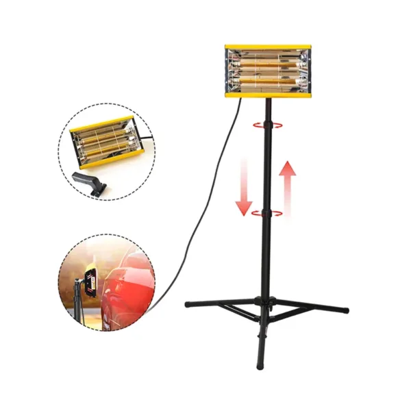 DATOUBOSS ZJ-SC-002 Short Wave Infrared Paint Lamp 2000W High Brightness LED Tube Space Temperature Enhancement Lamp
