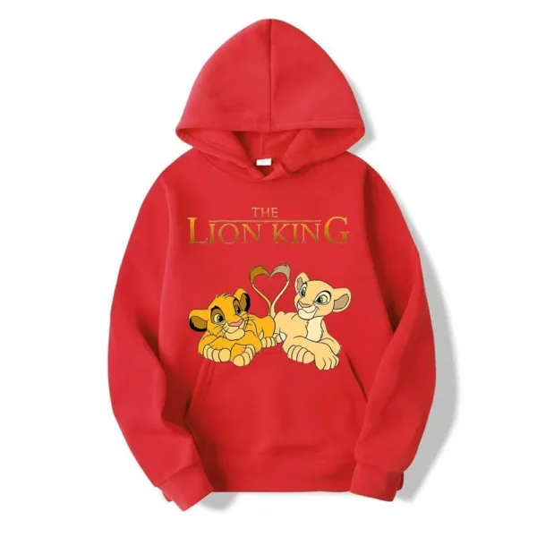 2024 New Disney The Lion King Cartoon Anime Women Pullover Spring Autumn Oversized Hoodie Casual Couple Sweatshirt Clothes Tops - Image 4