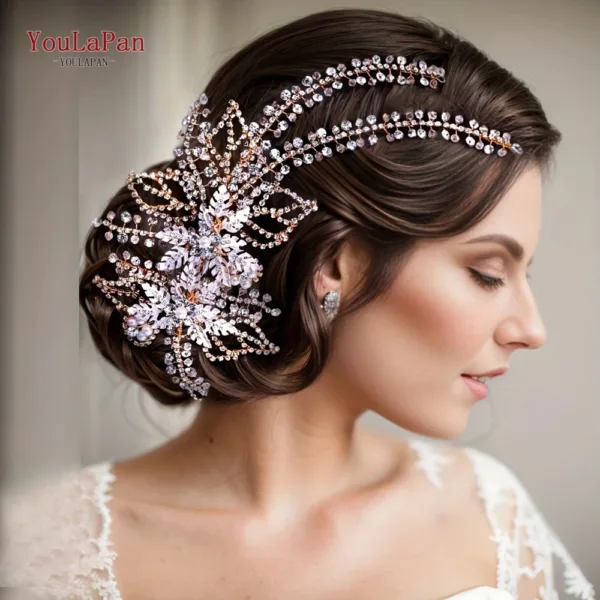 Alloy Flower Bridal Hairpin - Image 18