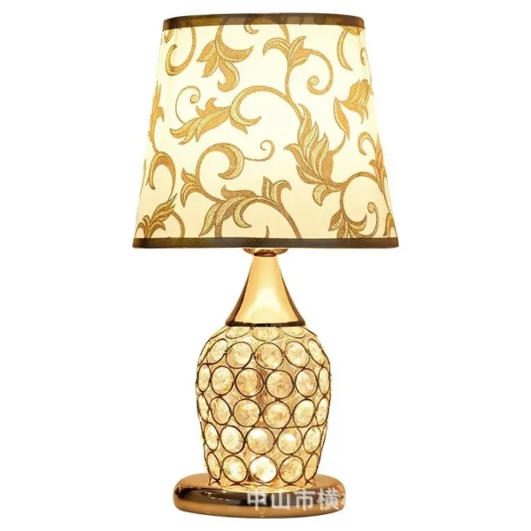 European-Style Crystal Table Lamp Ins Simple Modern Bedroom Warm Romantic Fashion Creative Decorative Bedside Lamp - Image 4