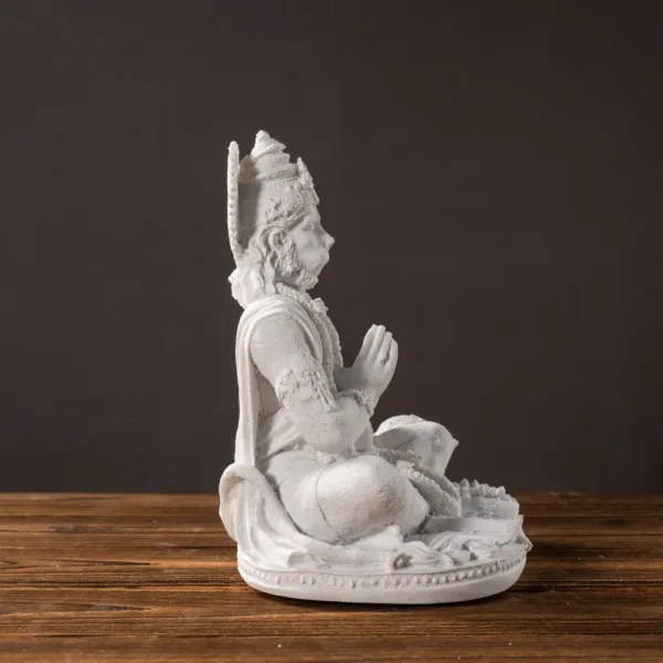 Vilead Sandstone White Hanuman Statue Hindu Monkey God Sculpture Yoga Meditation Decoration Buddha Ganesha Vishnu India FengShui - Image 5