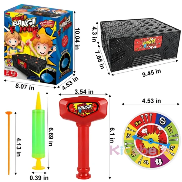Wack a Balloon Game Blast Box Balloon Game Desktop Board Games for Family Party - Image 5