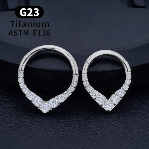 Titanium Septum Nose Rings - Image 9