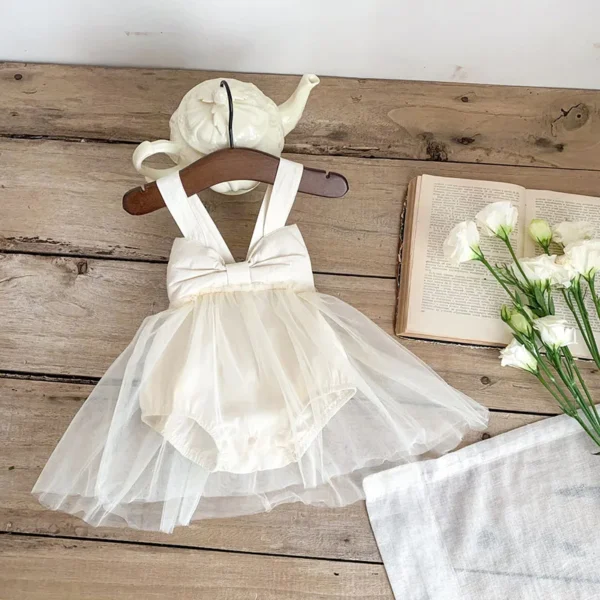 MILANCEL Summer Baby Dresses Toddler Girls One Piece Mesh Skirt Camisole Dress Newborn Clothes 0-2Y - Image 9
