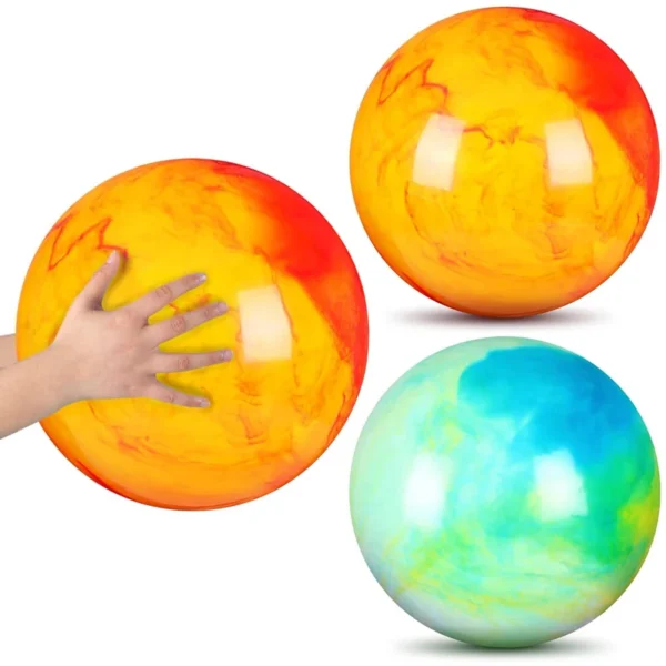 Marbleized Bouncy Balls Size 12inch Inflatable Toys For Kids Party Carnival Park Beach Playground Backyard Indoor Outdoor Games - Image 12